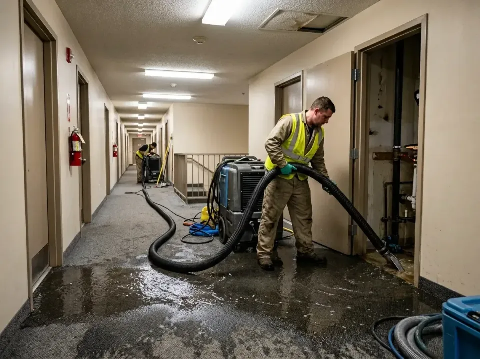 multi-unit-apartment-hallway-f-005 — frequently asked questions, Emergency Burst Pipe Water Extraction & Removal in Emerald…